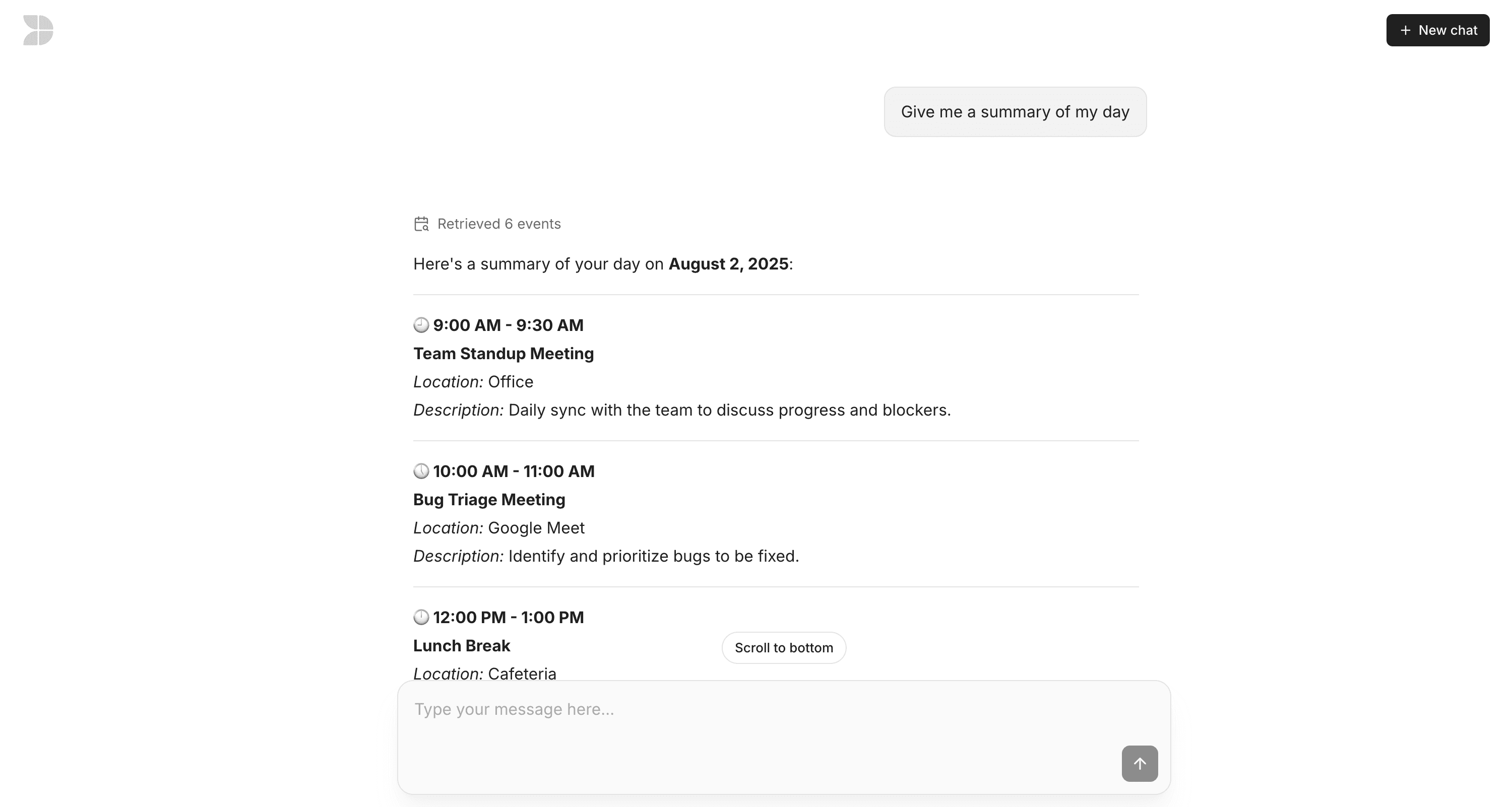 app screen